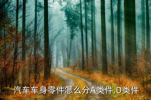  汽车车身零件怎么分A类件,D类件