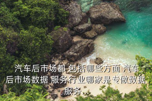  汽车后市场都 包括哪些方面 汽车后市场数据 服务行业哪家是专做数据 服务...