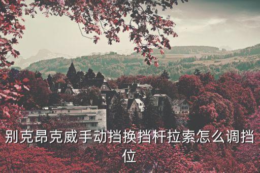 档杆车型怎么换成拉线档