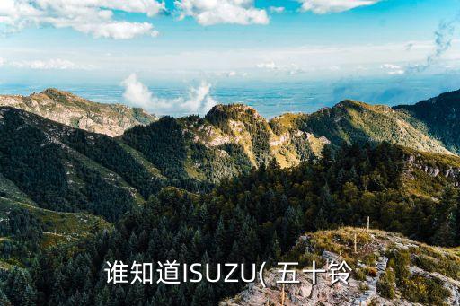 谁知道ISUZU( 五十铃