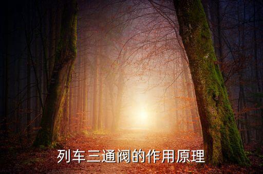列车三通阀的作用原理