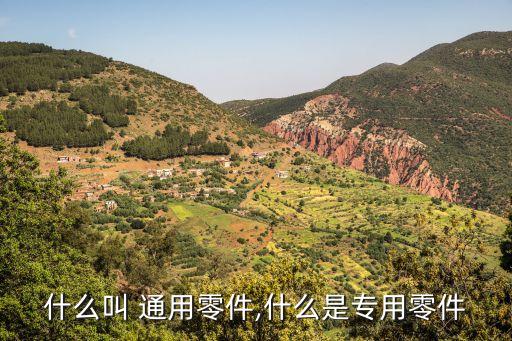 什么叫 通用零件,什么是专用零件