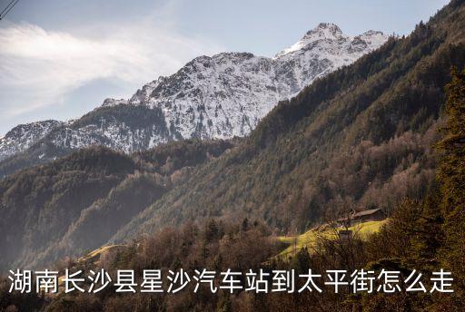 湖南长沙县星沙汽车站到太平街怎么走