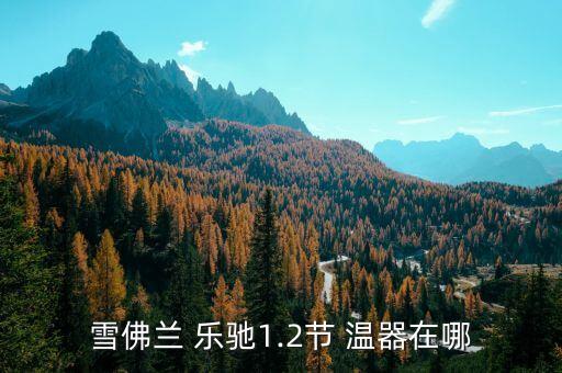 雪佛兰 乐驰1.2节 温器在哪