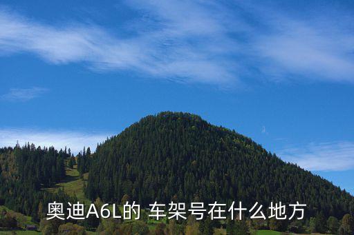 奥迪A6L的 车架号在什么地方