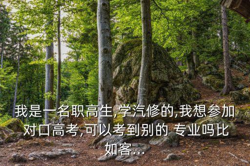 对口单招汽车专业学什么,江苏省对口单招汽车试卷