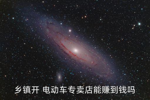 乡镇开 电动车专卖店能赚到钱吗