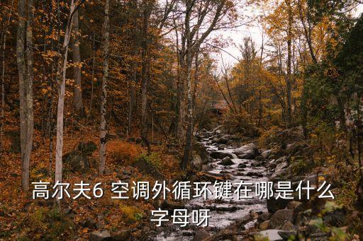  高尔夫6 空调外循环键在哪是什么字母呀