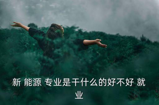 新能源专业就业前景怎么样,学新能源电池专业就业前景怎么样