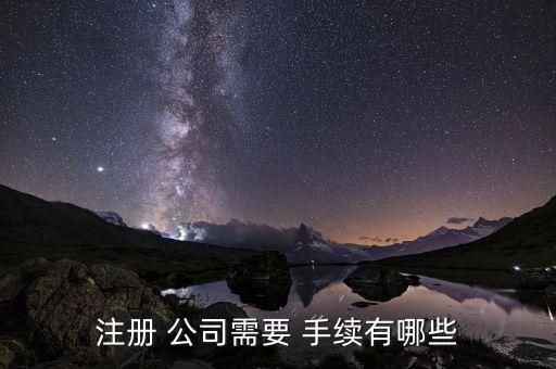 注册 公司需要 手续有哪些
