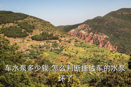 捷达车水泵多少钱,怎么判断捷达车的水泵坏了