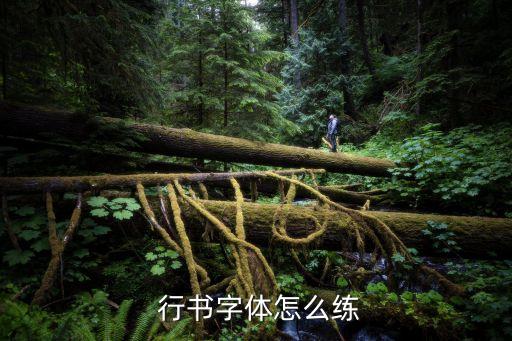  行书字体怎么练