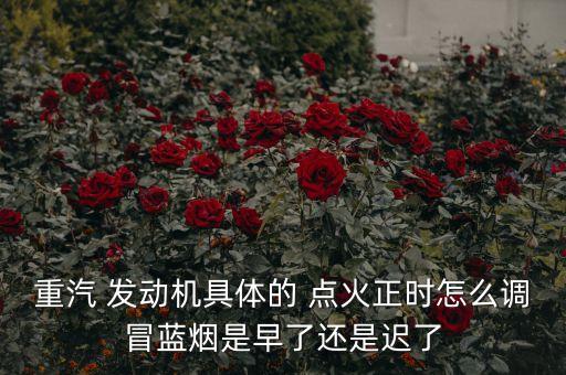 重气六缸发动机如何调点火时间