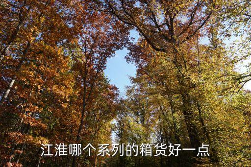 江淮哪个系列的箱货好一点