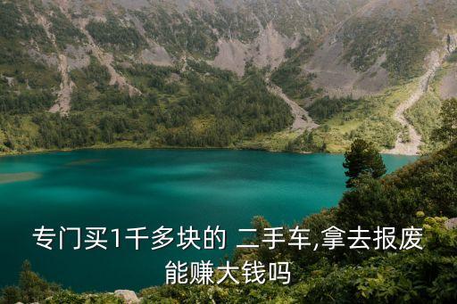 专门买1千多块的 二手车,拿去报废能赚大钱吗