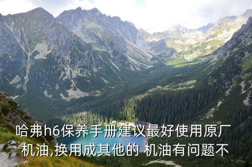 哈弗h6保养手册建议最好使用原厂 机油,换用成其他的 机油有问题不