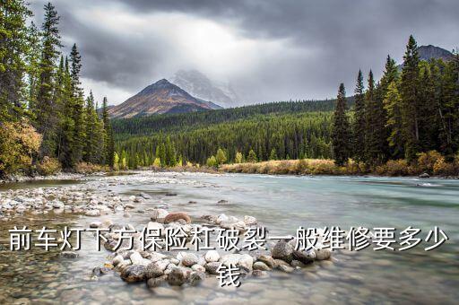 前车灯下方保险杠破裂一般维修要多少钱