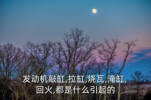 发动机回火是什么原因,天然气发动机回火放炮是什么原因