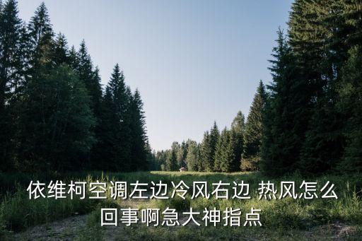  依维柯空调左边冷风右边 热风怎么回事啊急大神指点