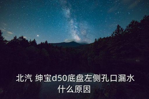  北汽 绅宝d50底盘左侧孔口漏水什么原因