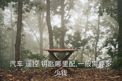 汽车 遥控 钥匙哪里配,一般需要多少钱