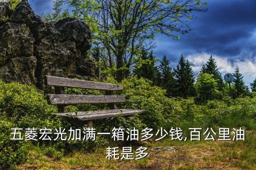 五菱宏光加满一箱油多少钱,百公里油耗是多