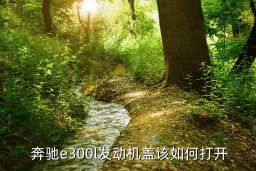  奔驰e300l发动机盖该如何打开