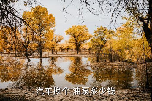 汽车换个 油泵多少钱