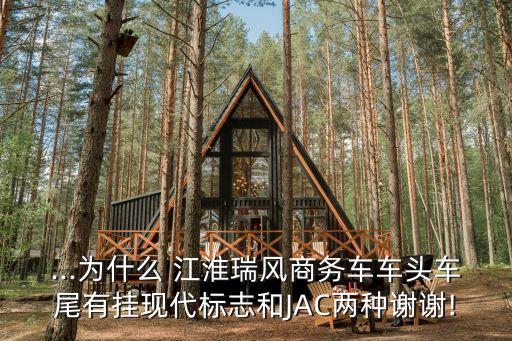 ...为什么 江淮瑞风商务车车头车尾有挂现代标志和JAC两种谢谢!