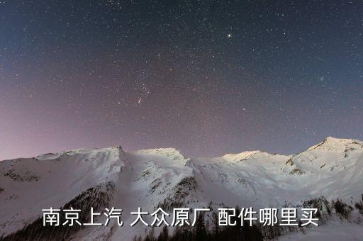 南京上汽 大众原厂 配件哪里买