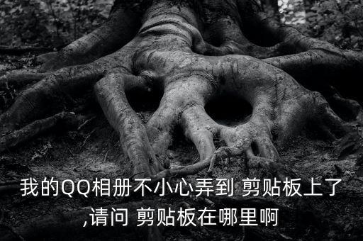 我的QQ相册不小心弄到 剪贴板上了,请问 剪贴板在哪里啊