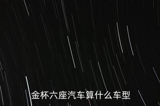  金杯六座汽车算什么车型