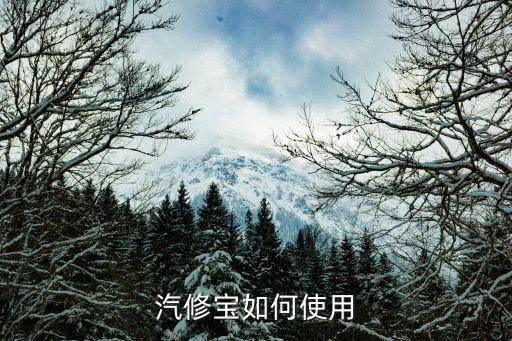 汽修宝如何使用