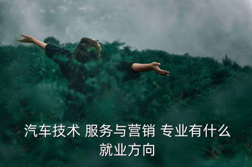  汽车技术 服务与营销 专业有什么 就业方向