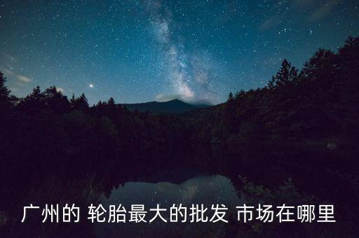 广东省汽车轮胎配件市场