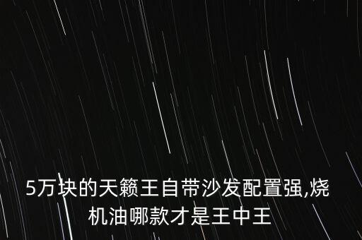 5万块的天籁王自带沙发配置强,烧 机油哪款才是王中王