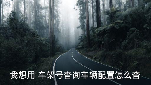 我想用 车架号杳询车辆配置怎么杳