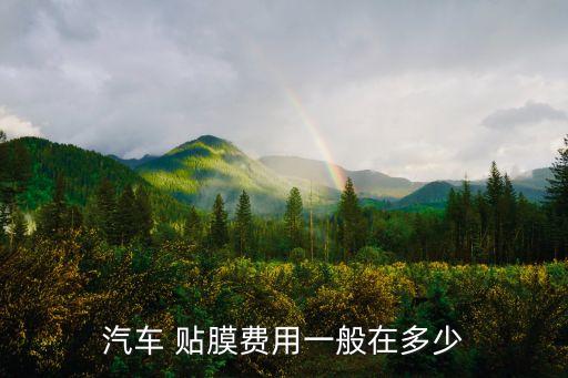 汽车 贴膜费用一般在多少