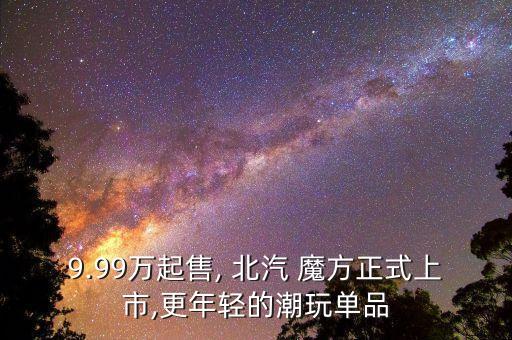 9.99万起售, 北汽 魔方正式上市,更年轻的潮玩单品