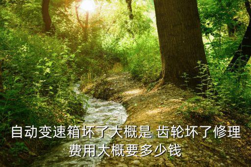 自动变速箱坏了大概是 齿轮坏了修理费用大概要多少钱