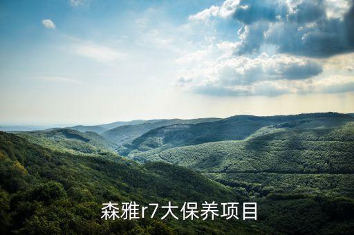  森雅r7大保养项目