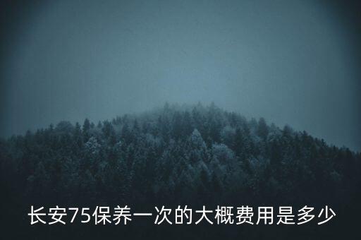  长安75保养一次的大概费用是多少