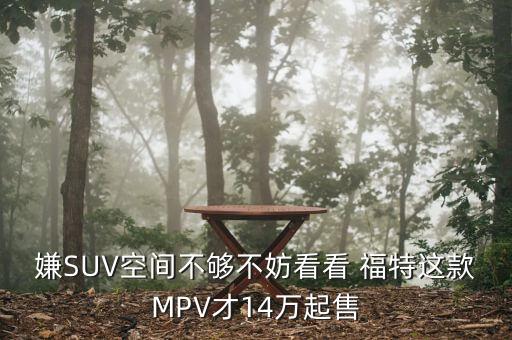 嫌SUV空间不够不妨看看 福特这款MPV才14万起售