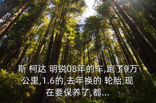 斯 柯达 明锐08年的车,跑了9万公里,1.6的,去年换的 轮胎,现在要保养了,都...