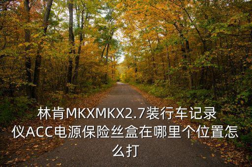  林肯MKXMKX2.7装行车记录仪ACC电源保险丝盒在哪里个位置怎么打