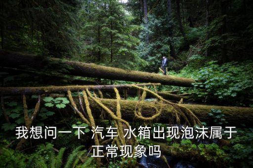 汽车水箱有气泡是什么原因,柴油机水箱有气泡是什么原因