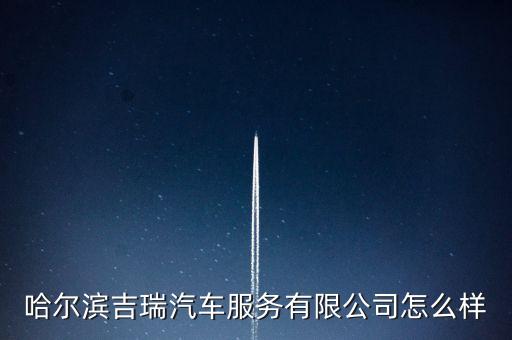 哈尔滨吉瑞汽车服务有限公司怎么样