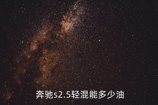  奔驰s2.5轻混能多少油