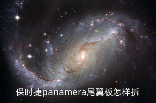 保时捷panamera尾翼板怎样拆