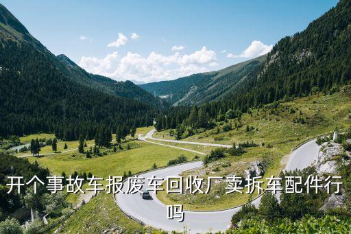 开个事故车报废车回收厂卖拆车配件行吗